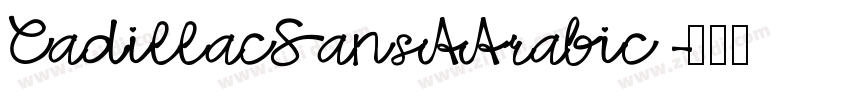 CadillacSansAArabic 字体转换